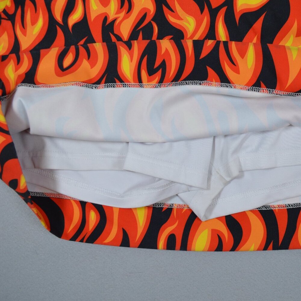 ๐ฅ Loudmouth Flame Golf Pickleball Tennis Skort Country Club Chaos Sz 10 - Picture 8 of 10